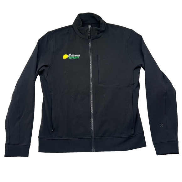 Lemon Other - Lululemon Jacket Mens Large Black Full Zip Softshell Company Logo